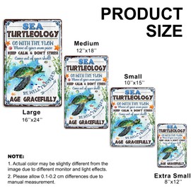 MUCHNEE Beach Themed Sign, Beach Decor, Turtle Signs, Vintage Beach House Wall Art Plaque for Living Room Bedroom Kitchen Entryway, Beach Decor for Bedroom Pool, Housewarming Gift for Turtle Lovers Men Women