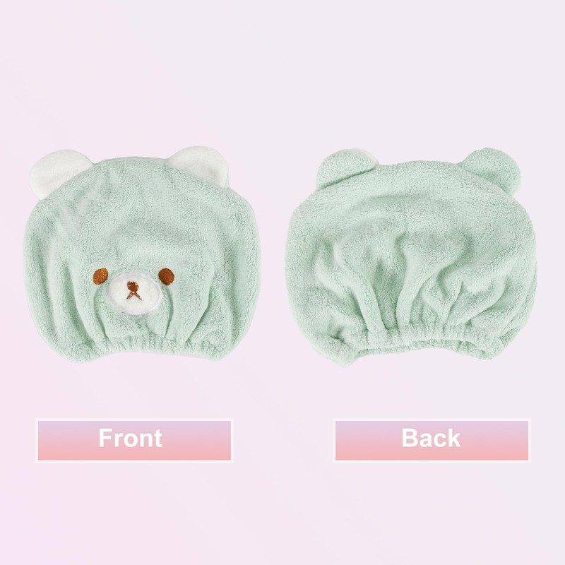 VOCOSTE Hair Drying Towel, Towel Cap, Super Absorbent, Quick Drying,