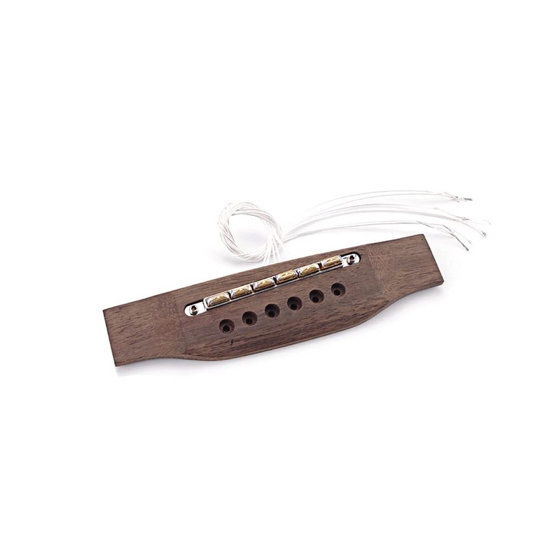 Alnicov Rosewood Guitar Bridge with Insert Piezo bridge Pickup for