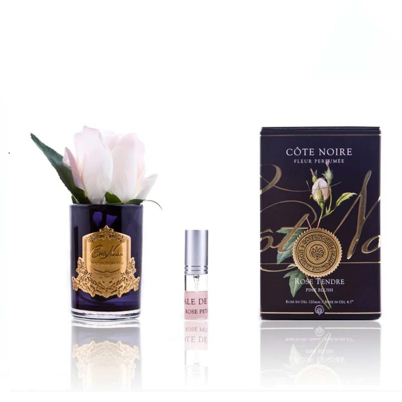 Cote Noire-Perfumed Natural Touch Rose Bud in Black and Pink