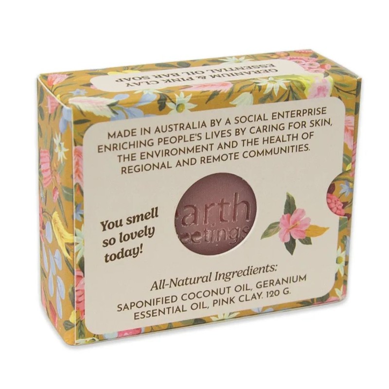 Earth Greetings Essential Oil Soap 120g, Lavender & Green Clay