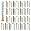 PATIKIL 30 Pcs Drywall Hollow Wall Anchors with Screws 0.16