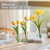 Clear Flower Vases for Centerpieces: Glasseam Modern Glass Vase Set