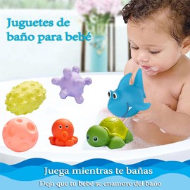 Pelota de Agarre para Bebe,6 Piezas Pelotas para Bebé Sensoriales,Pelota Sensorial Táctil,Adecuadas para el Entrenamiento Sensorial y Táctil, Pelota de Agarre de Reconocimiento de Color(6 Piezas)