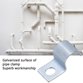 Respicefinem Pipe Strap 20Pcs Single Hole Pipe Straps Stainless Steel 304 U Bracket Tube Strap Pipe Clamp Inner Ring Conduit Clamps for Conduit or Pipes Pipe Fixing 14mm