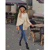 PULI Women's Elegant Shawl Wraps Soft Open Front Poncho Sweater