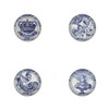 Delft Circles Blue DECORATIVE Ceramic Dresser Drawer PULLS Cabinet Cupboard