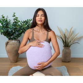 Quiet Mind Lavender Scented Weighted Body Pillow for Kids & Adults, Small (6lb) – Lavendar Infused Aroma with Recycled Glass Beads & Chemical-Free Fabric – Sensory Sleep Cuddle Pillow