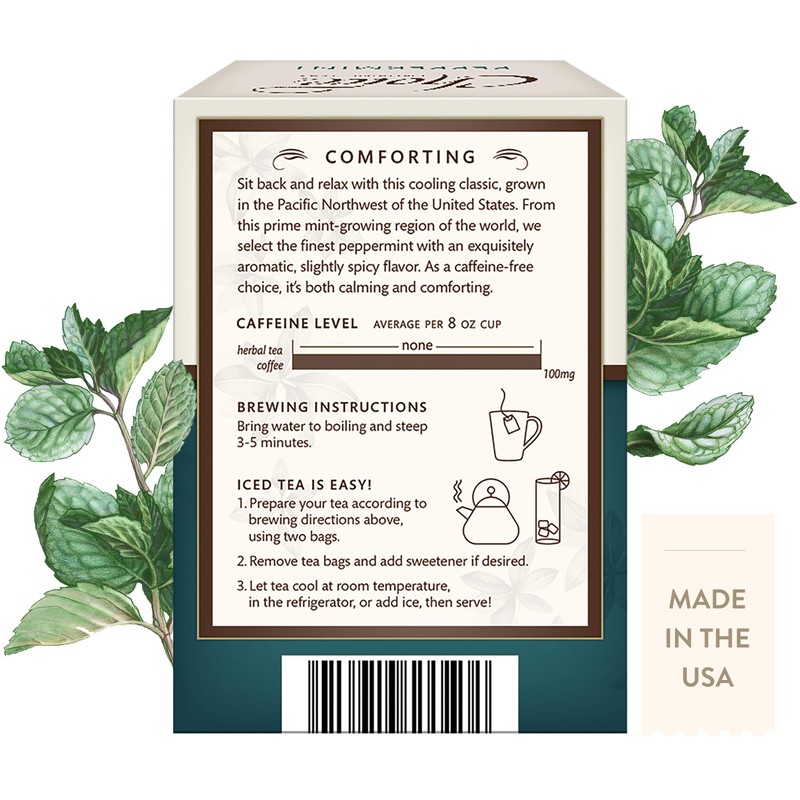 Choice Organics - Organic Peppermint Tea (6 Pack) - Compostable