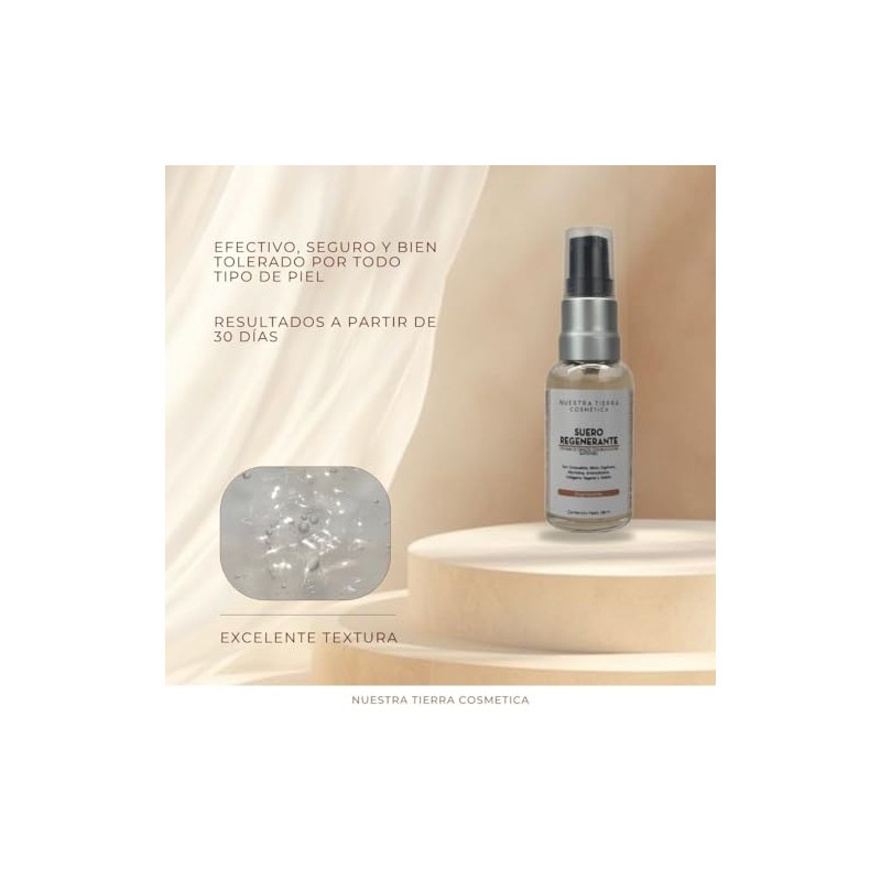 Nuestra Tierra Cosmetica Suero Regenerante con Baba de Caracol, Fórmula