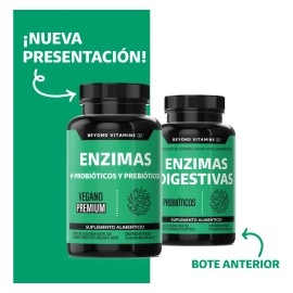 Enzimas Digestivas Probióticos Y Prebióticos Vegano Beyond Vitamins Sin Sabor Suplemento Alimenticio Digestive Enzymes 60 Cápsulas