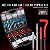 Happybuy Helicoil Thread Repair Kit, 338-Piece SAE and Metric Rethreading