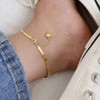 Silver 925 3mm snake rope snake silver anklet mini me