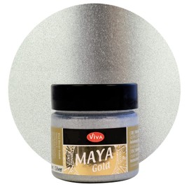 Viva Decor 50 ml Maya Gold Paint, Silver