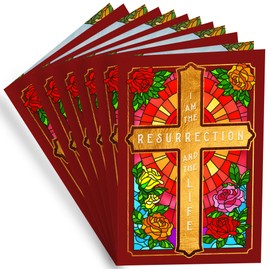 Prime Greetings 6 Pack Easter Card Religious, Made in America, Eco-Friendly, Thick Card Stock with Premium Envelope 5in x 7.75in, Packaged in Protective Mailer