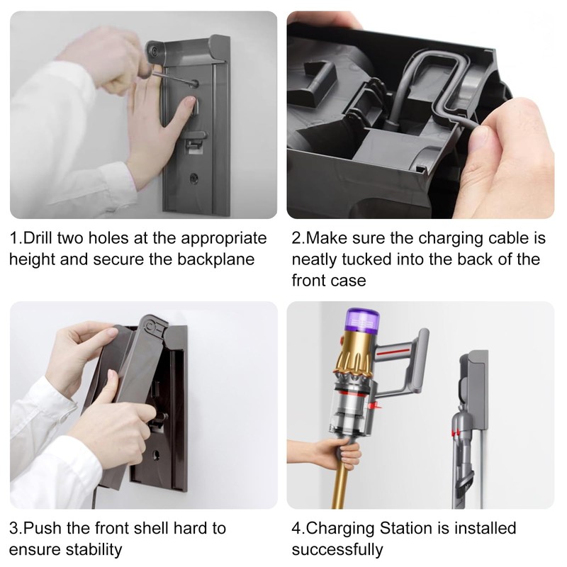 Moupaa Ladestation Dockingstation Halterung für Dyson V12 Detect Slim /V12