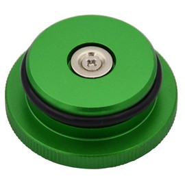 XJMOTO Fuel Cap Magnetic Billet Aluminum Green Compatible with 2013-2018 Dodge Ram 1500 2500 3500 Pick-up Truck
