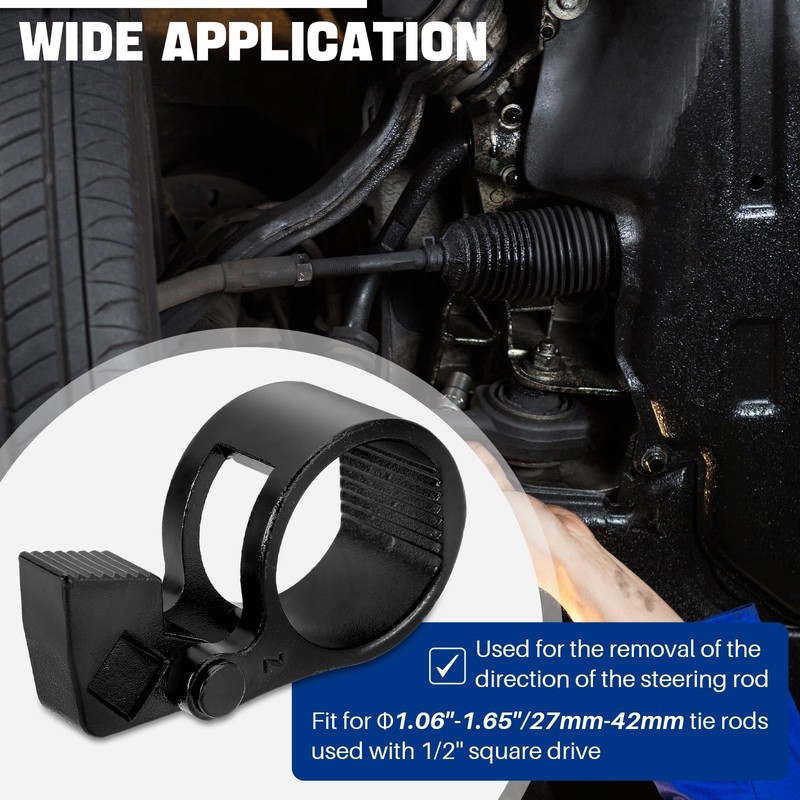 DASBET Inner Tie Rod Removal Tool 3/8" Universal Low Profile