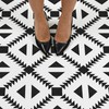 FloorPops Parla Peel & Stick Floor Tiles, Black