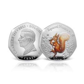 The Koin Club Beatrix Potter Tale of Peter Rabbit Colour Silver Coin 2023 - Squirrel Nutkin