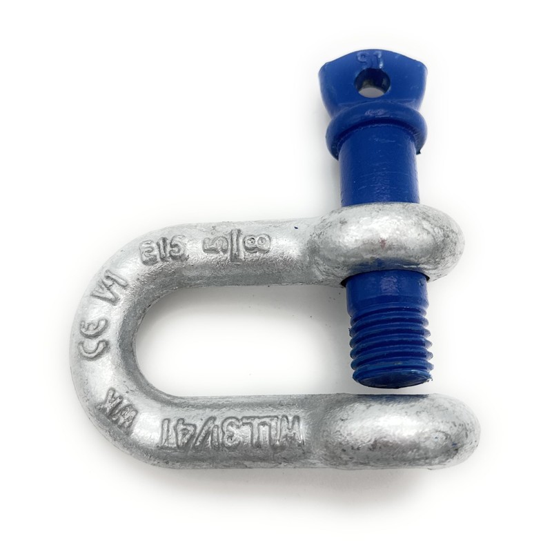 Pack of 2 High Strength Shackles with Eye Bolt Curved