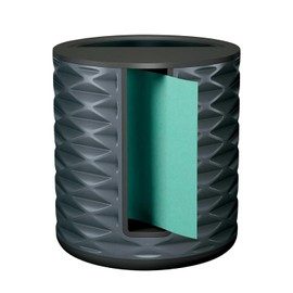 Post-it Dispensador Vertical de Notas Adhesivas Pop Up, Color Negro, Incluye 1 pad de notas Post-it Pop Up Amarillas