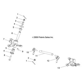 Polaris RZR Steering Knuckle Spacer, Genuine OEM Part 0454408, Qty 1