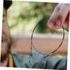 OHPHCALL 10Pcs Heavy Duty Steel Fishing Leaders Low Visibility Wire