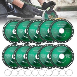 Indestructible Disc 2.0,10 Packs 4 in Indestructible disc for Grinder,Indestructible Grinder Disc for Angle Grinder 7/8", Cutting Discs for Smooth Cutting, Chamfering, Grinding of Materials (10 Pack)