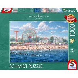 Schmidt Spiele 57365 Thomas Kinkade Coney Island Jigsaw Puzzle 1000 Piece