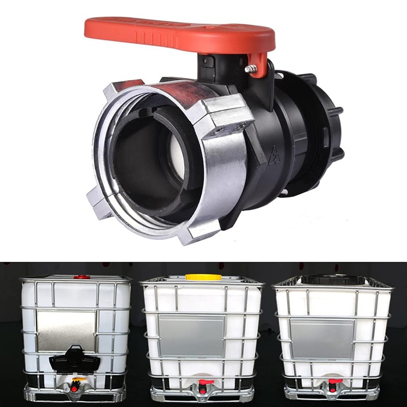 STEEIRO IBC Adapter Ball Valve Tank Replacement Ball Valve Stop
