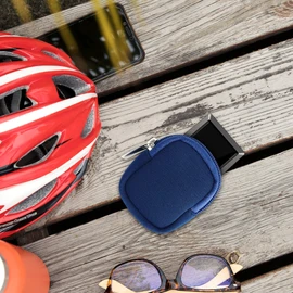 kwmobile Case Compatible with Bosch Kiox/Kiox 300 - E-Bike Computer Neoprene Case - Protective Bag Dark Blue