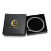 Gleamart Silver Cable Bracelet for Women Stainless Steel Twisted Bangle