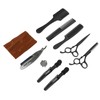 Hair Cutting Scissors Kit Clip Clipper Holder Comb Stainless Steel
