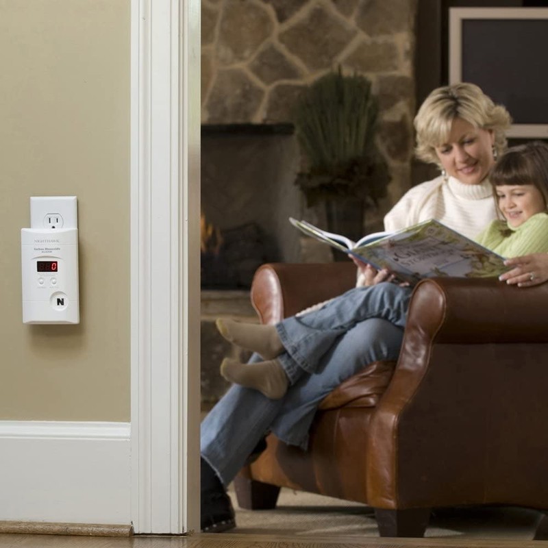 Kidde Carbon Monoxide Detector, Plug In Wall with 9-Volt Battery