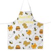 MYSOMY Bee Apron With Pockets Honey Bee Kitchen Apron Queen