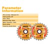 INGCO 2-Pack 165mm Ultra-thin TCT Saw Blade Set 24T, 20mm