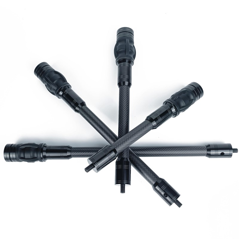 ZMATLIAO Carbon Archery Bow Stabilizer Single Side Adjustable V-Bar Mount