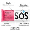 SOS Hydration Electrolyte Powder Packets, Watermelon Flavor, 8 Stick Packs