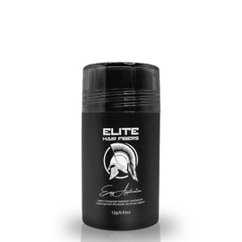 Elite Hair Fibers - ALL NATURAL - Instantly Increase Hair Density - For Men & Women - 12g (Black)