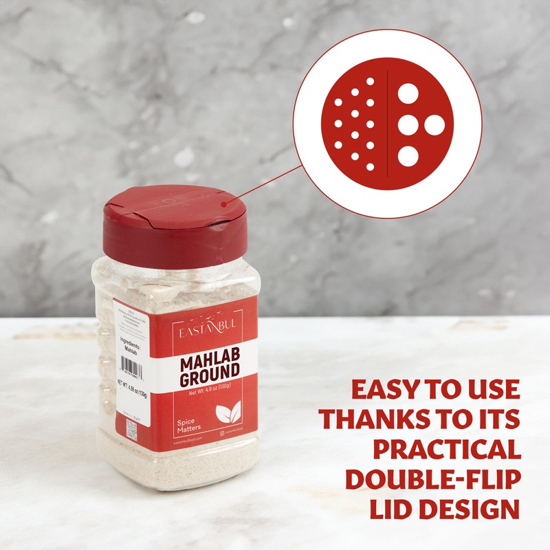Eastanbul Mahlab, 4.59oz, Mahleb Spice Ground for Pastries & Baking,