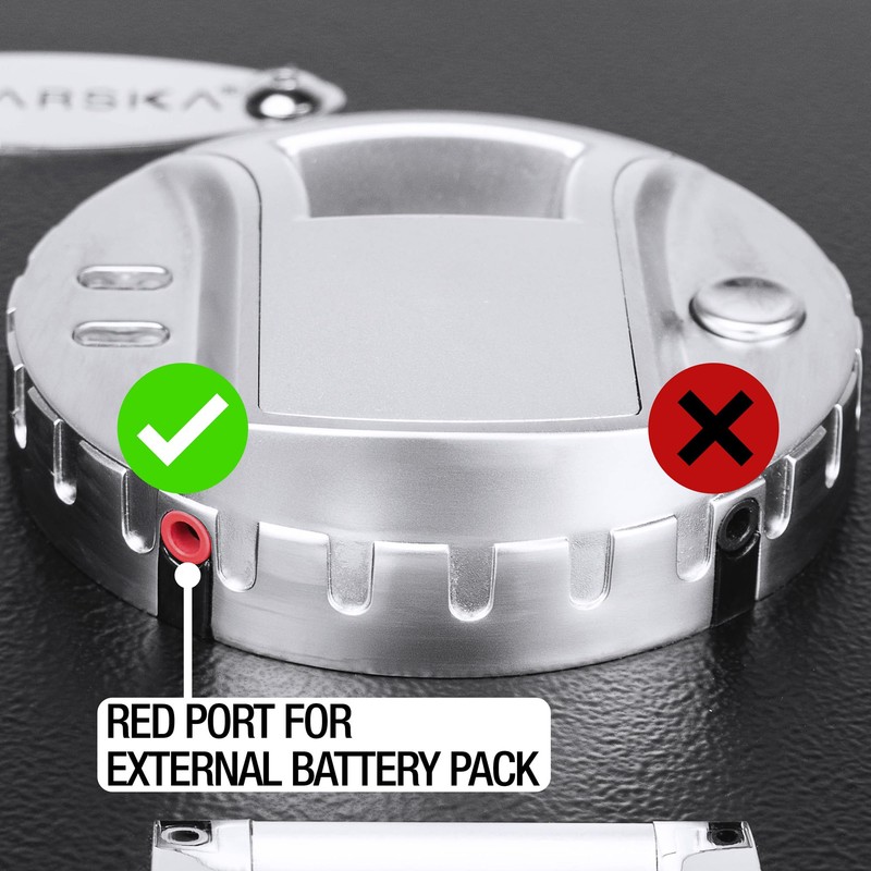 Barska External Battery Pack – Backup Power for Biometric Fingerprint