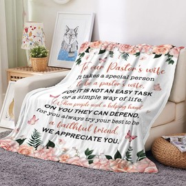 kituzol Pastor's Wife Appreciation Gift, Pastor's Wife Gifts, Thank You Gifts for Pastor's Wife, Christmas Birthday Gifts for Pastor's Wife, Religious Gift Ideas for Pastor’s Wife Blanket 50"X60"