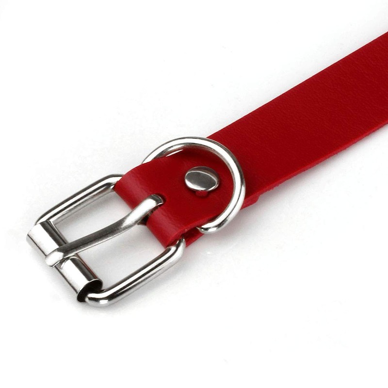 Eigso Punk Gothic Necklace Chains and Heart PU Leather and