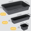 8PCS Plastic Interlocking Drawer Organizer, 3 Sizes Versatile Desk Drawer