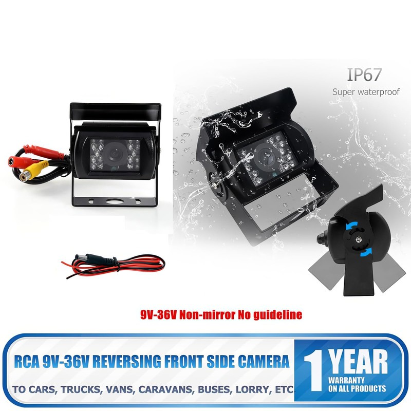 HugeAuto 170° HD Reversing Camera Front View Reversing Camera Night