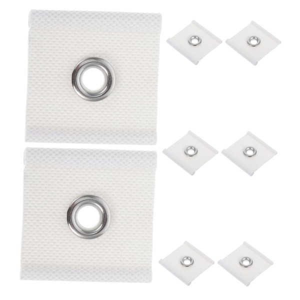 Gatuida 8pcs Rv Awning Rail Eyelet Hardware Compact Lightweight Piping