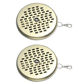 蚊取り線香 2個入り 持ち運び便利 安全蚊とり器 ホルダー 吊り下げ、平置き可能 屋内 屋外用 ウトドア キャンプ 釣り 庭 夏 花見 耐火性、耐キック性、火傷防止 ゴールデン Frenflu