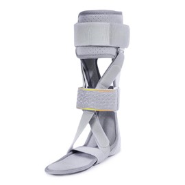 Tairibousy AFO Foot Drop Brace Ankle Foot Orthosis Medical Afo Walking with Shoes for Stroke Hemiplegia (Small-Left)