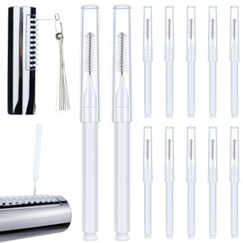 Shower Head Cleaning Brushes, Anti Clogging Cleaner Brush Shower Nozzle Clog Tools Showr Head Nozzle Picks Small Showerhead Cleaner Brush for Small Holes Gaps Nozzles Crevices Jewelry Cleaning